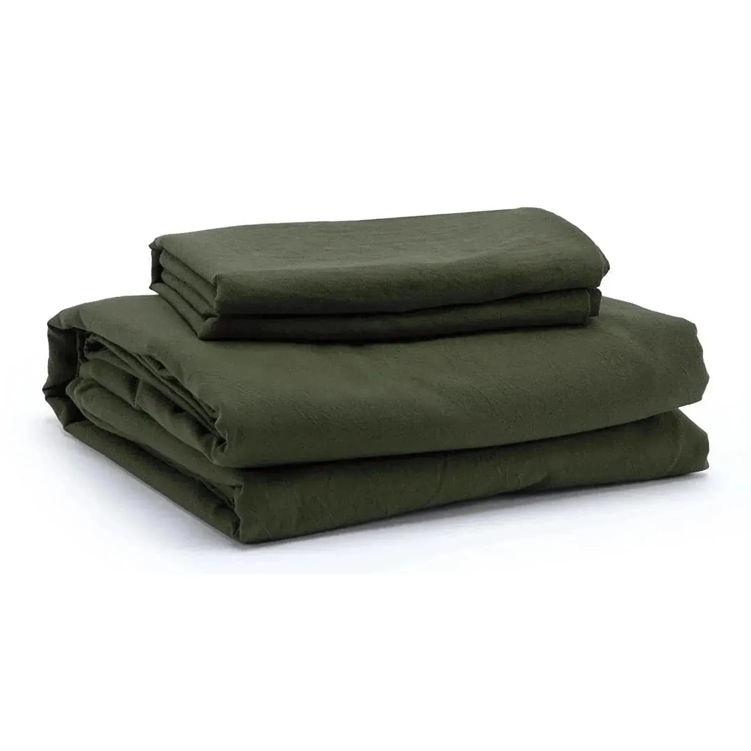 100% Cotton Duvet Cover Set - Moss Green