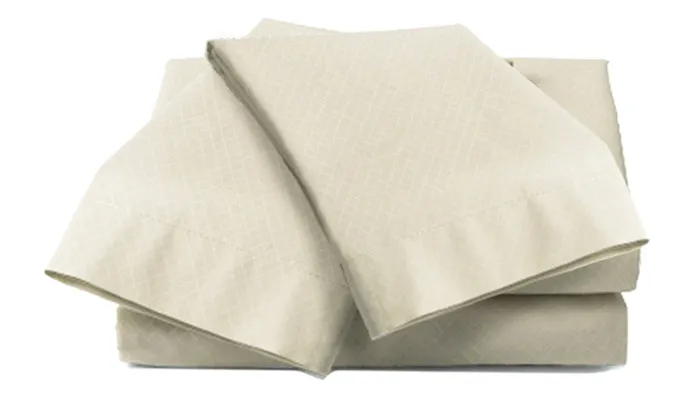 4-Piece Set: Super-Soft 1600 Series Diamond Embossed Bed Sheet