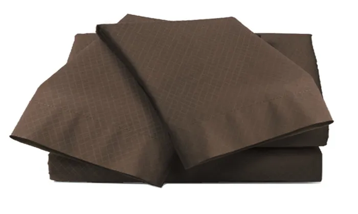 4-Piece Set: Super-Soft 1600 Series Diamond Embossed Bed Sheet