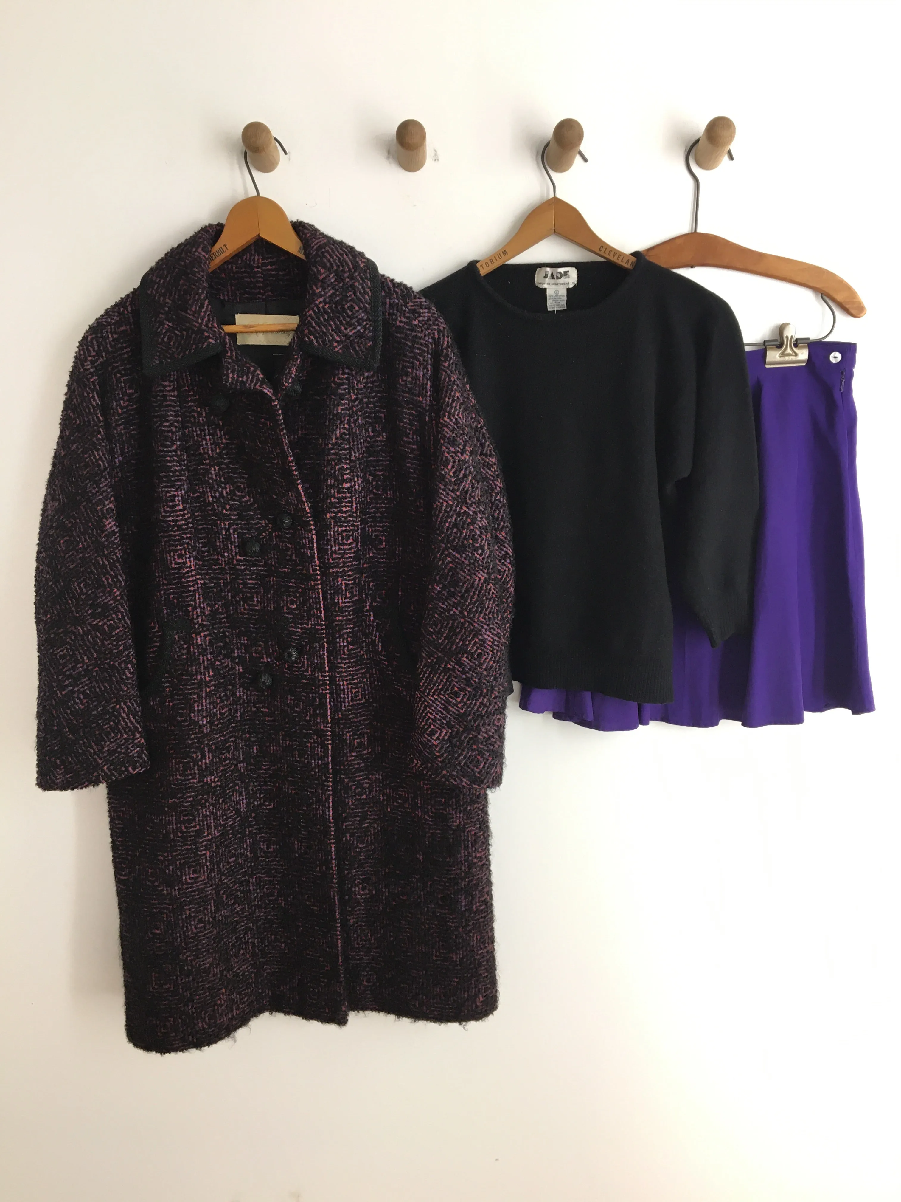70’s  BLACK ANGORA SWEATER / EXTRA SMALL