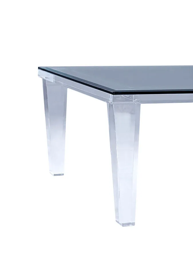 96" Hollywood Lucite Dining Table