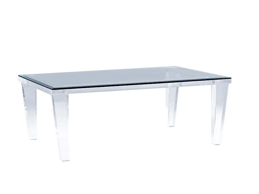 96" Hollywood Lucite Dining Table