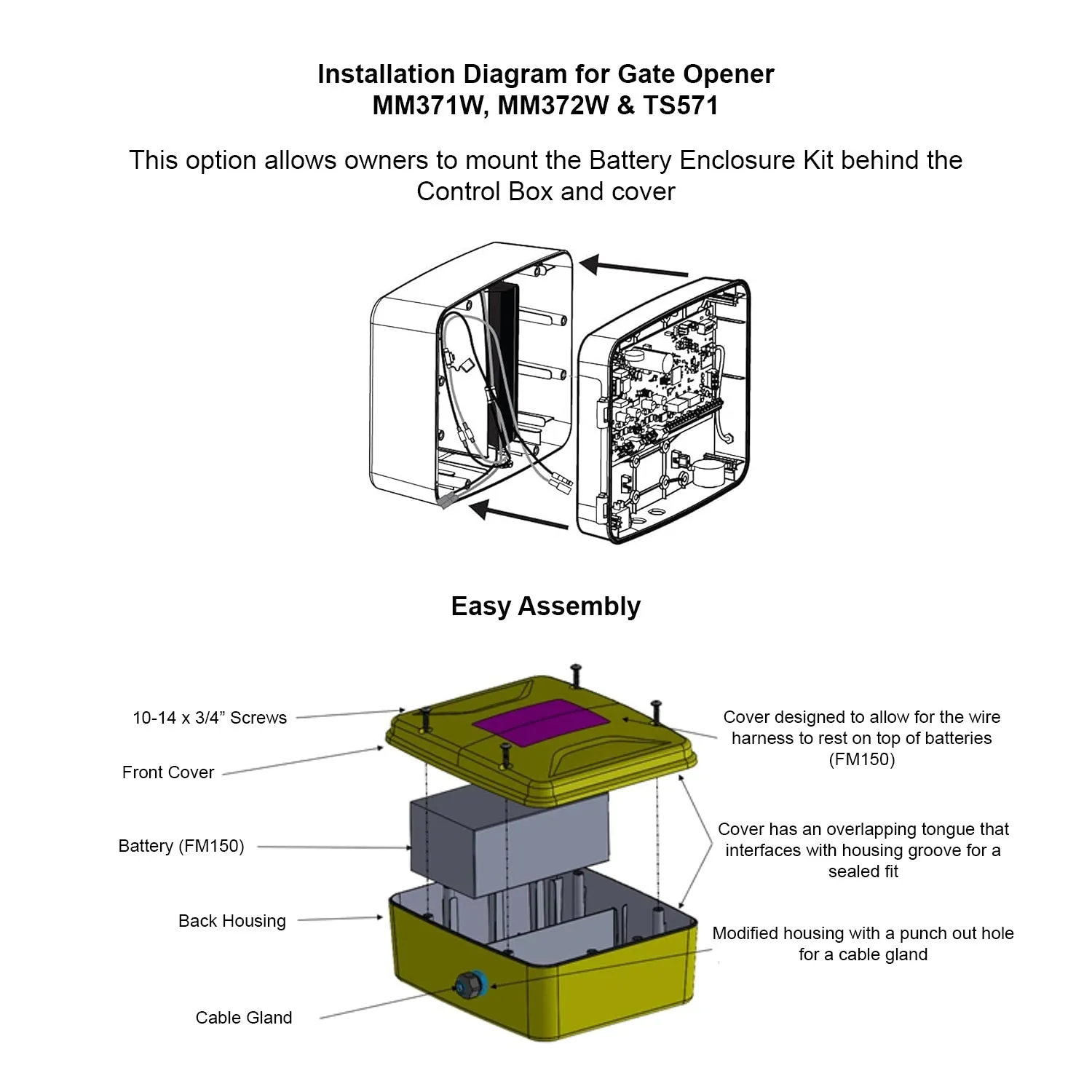 AGO Battery and Enclosure Accessory (MMB200)