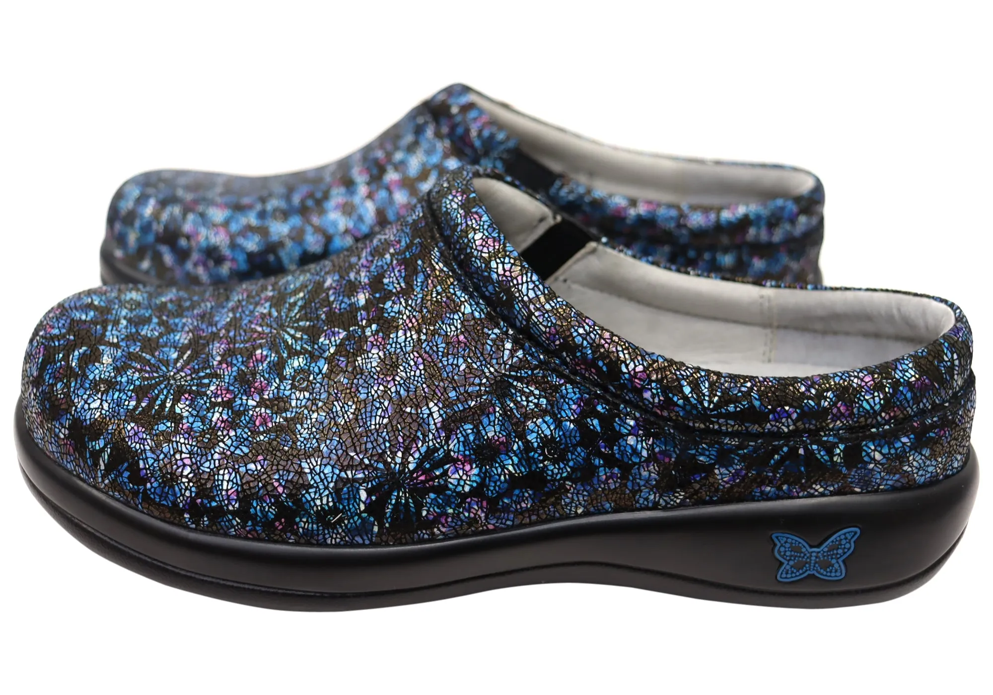 Alegria Kayla Womens Leather Open Back Shoes