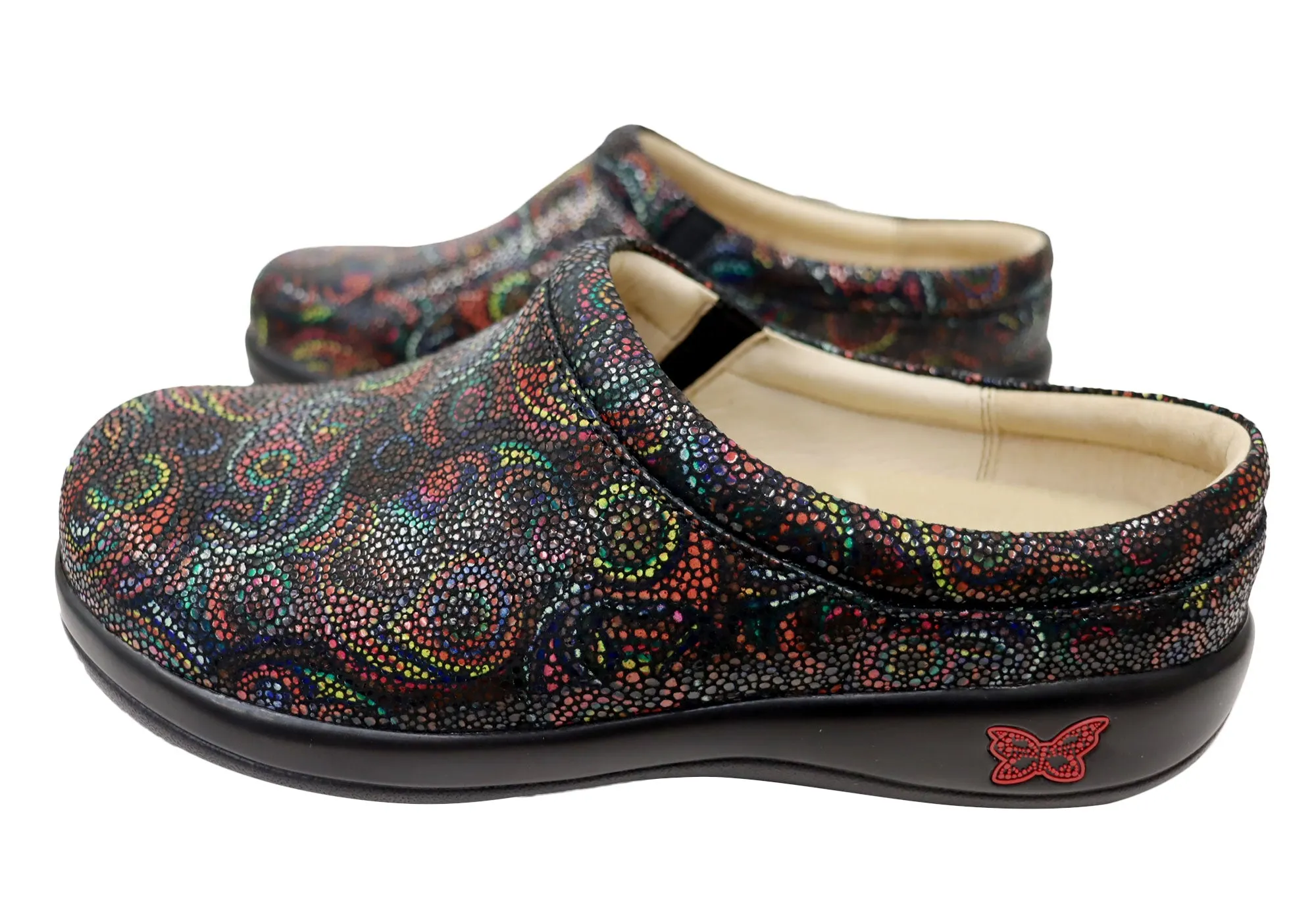Alegria Kayla Womens Leather Open Back Shoes