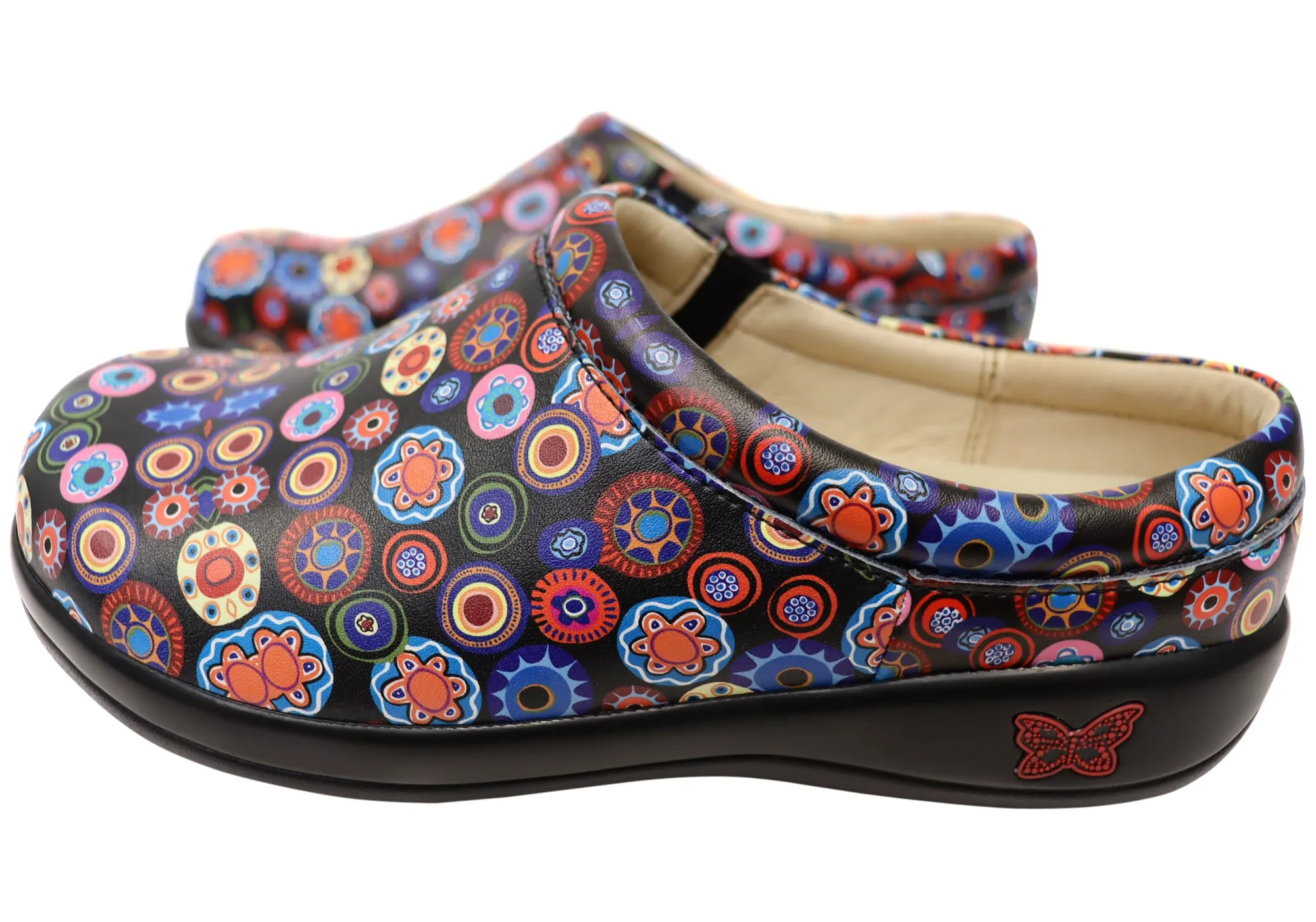 Alegria Kayla Womens Leather Open Back Shoes