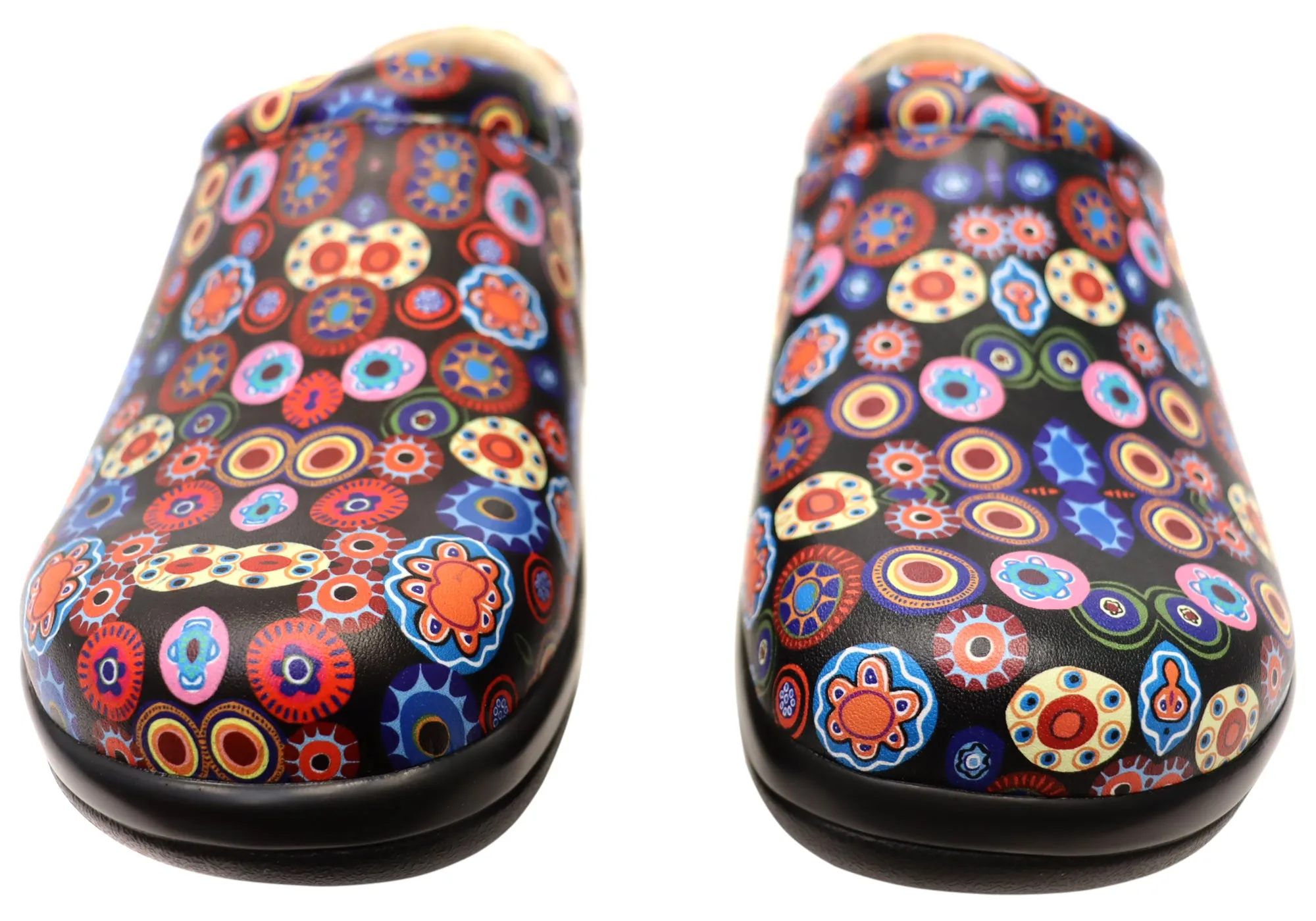 Alegria Kayla Womens Leather Open Back Shoes