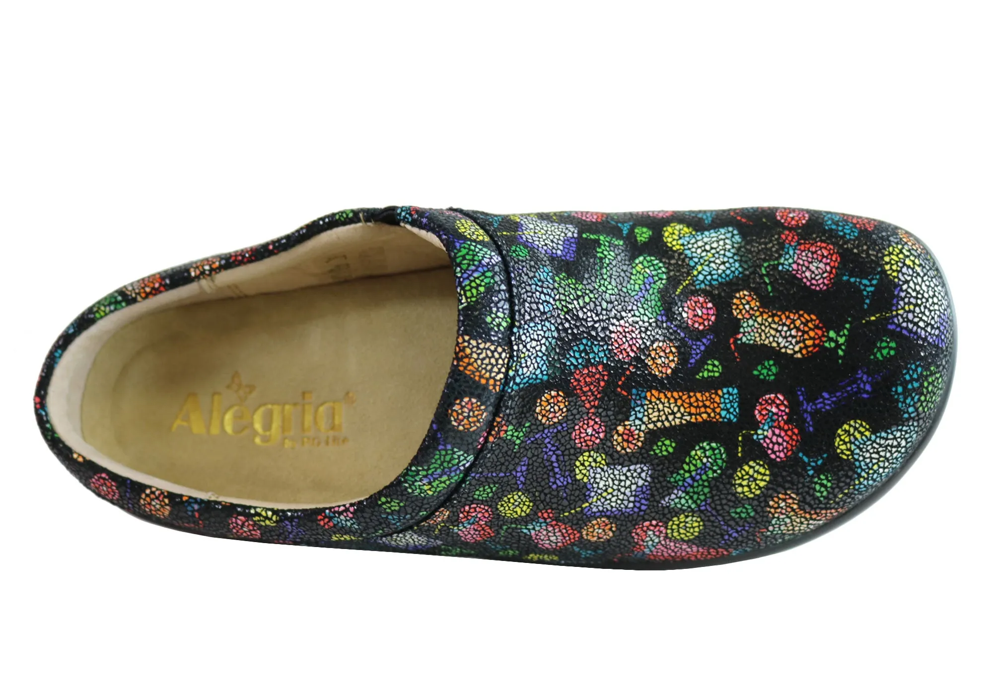Alegria Kayla Womens Leather Open Back Shoes