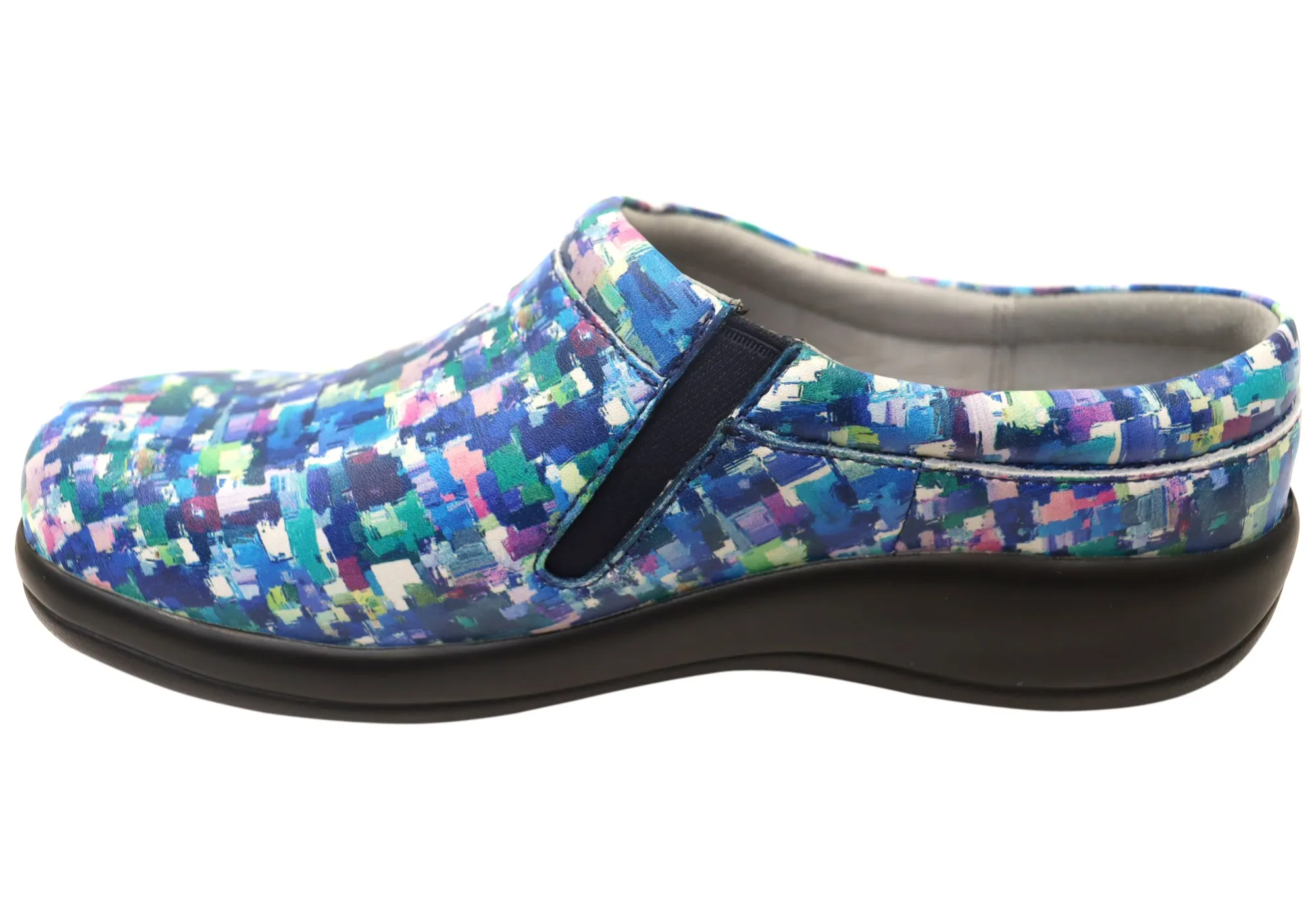 Alegria Kayla Womens Leather Open Back Shoes