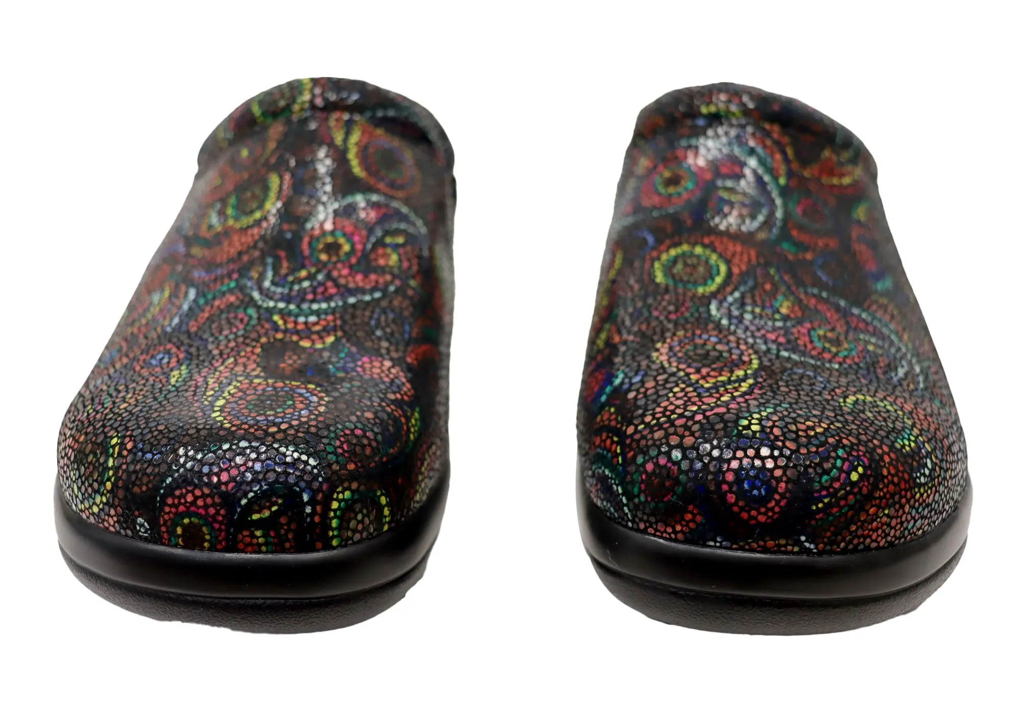 Alegria Kayla Womens Leather Open Back Shoes