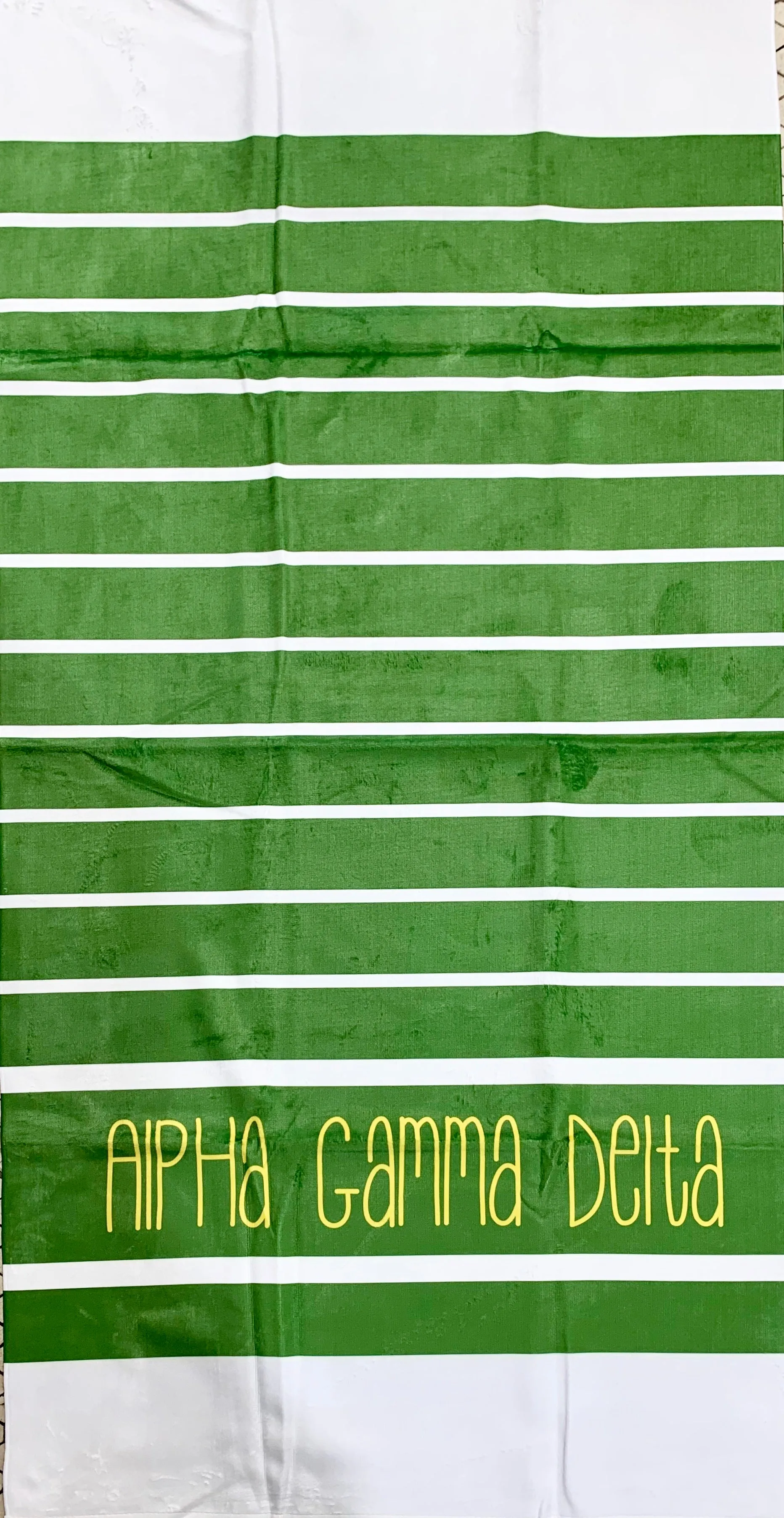 Alpha Gamma Delta Beach Towel