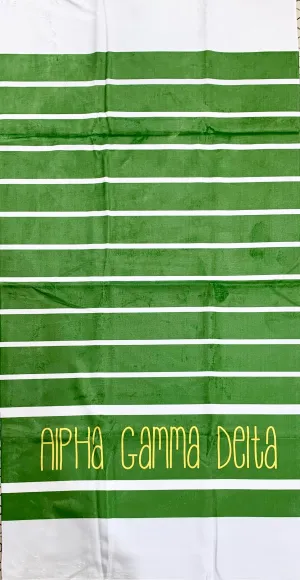 Alpha Gamma Delta Beach Towel
