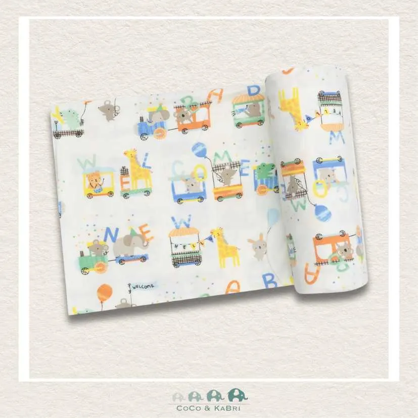 Angel Dear Animal Train - Swaddle Blanket