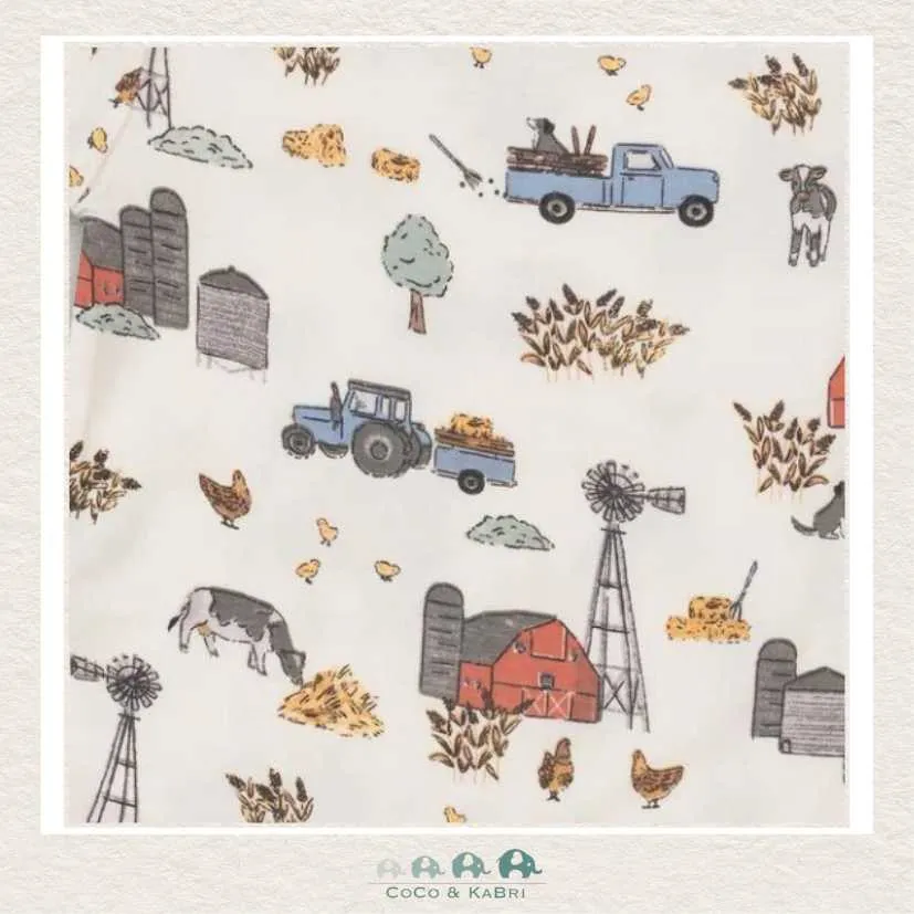 Angel Dear Hay Farmer Blue - Swaddle Blanket