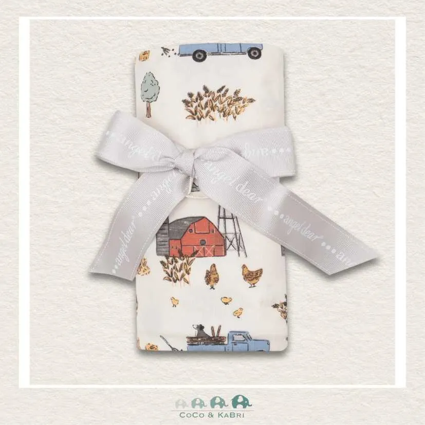 Angel Dear Hay Farmer Blue - Swaddle Blanket