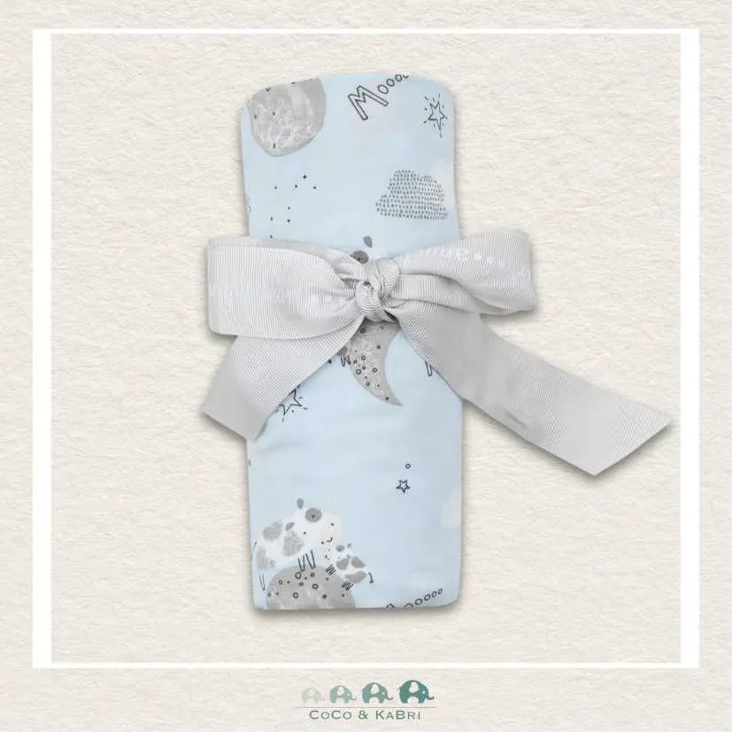 Angel Dear I Love You To The Moon Cows Swaddle Blanket