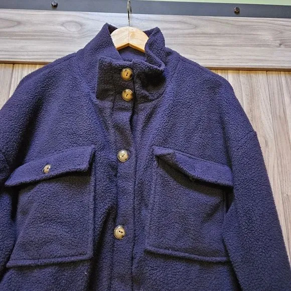Anthropologie Daily Practice Fleece Bomber Jacket