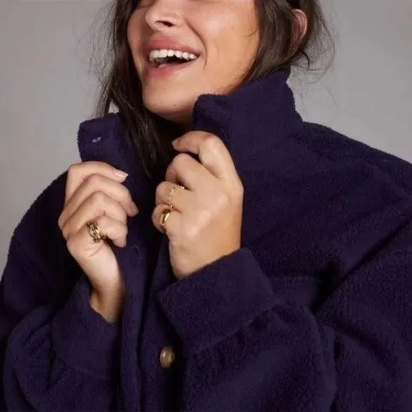 Anthropologie Daily Practice Fleece Bomber Jacket