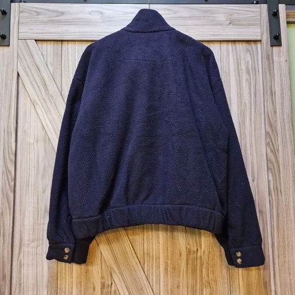 Anthropologie Daily Practice Fleece Bomber Jacket