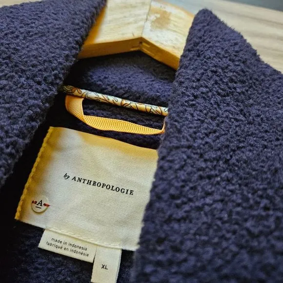 Anthropologie Daily Practice Fleece Bomber Jacket