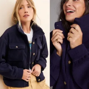 Anthropologie Daily Practice Fleece Bomber Jacket