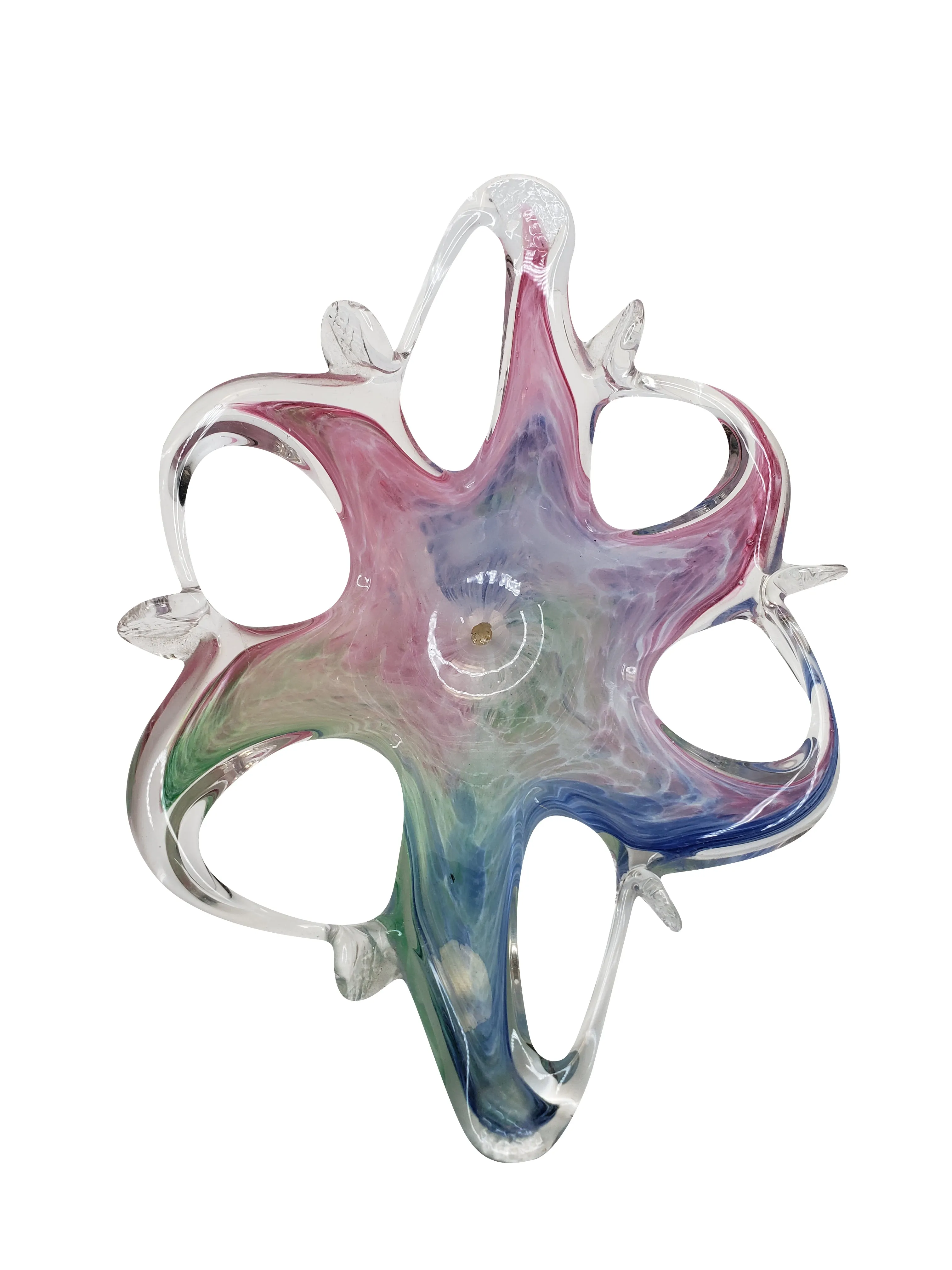 Antique Murano Rainbow Bowl