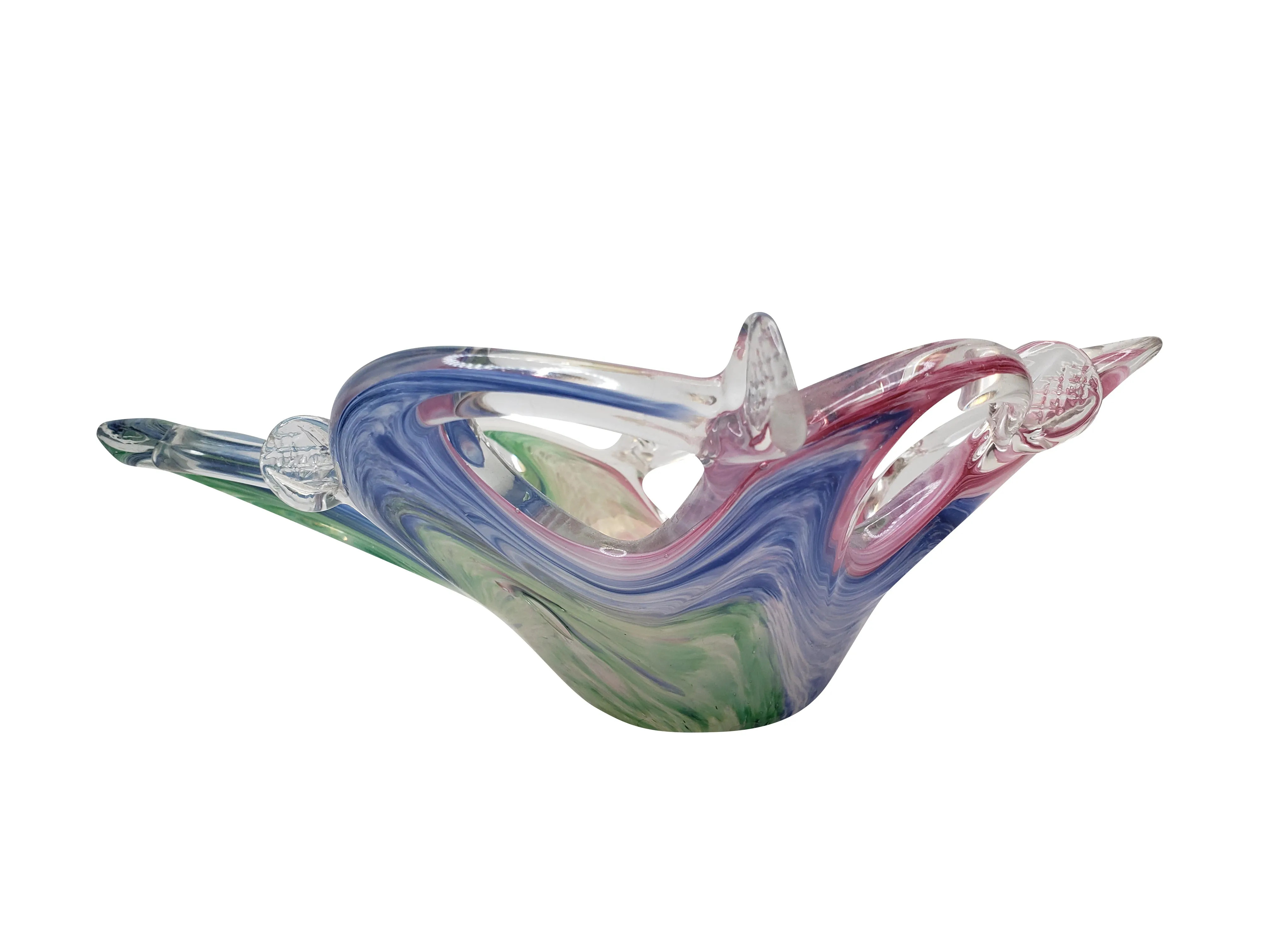 Antique Murano Rainbow Bowl