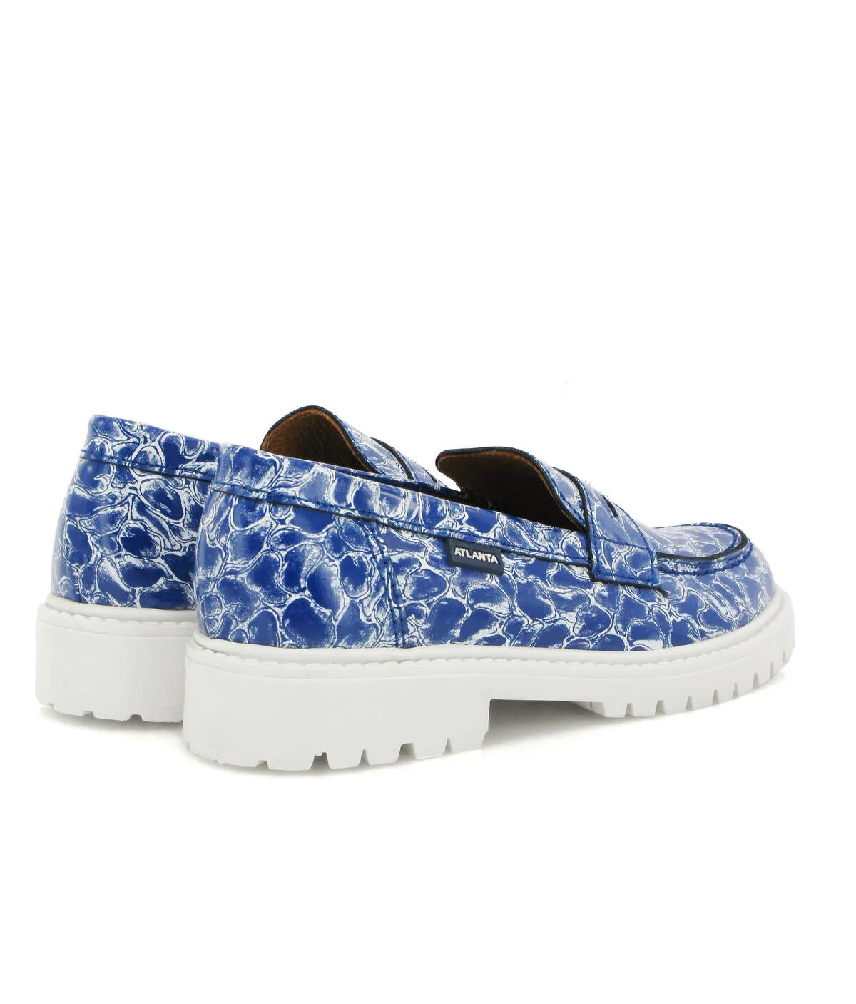 Aurea com Travessão - pele organza azul