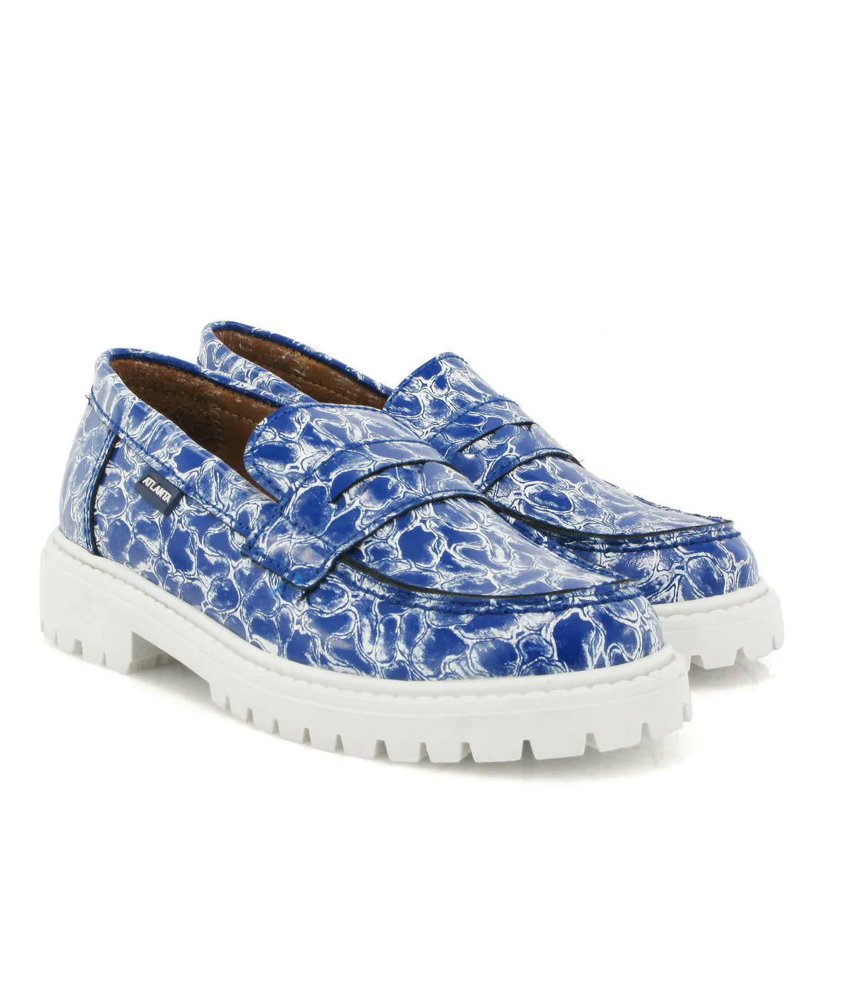 Aurea com Travessão - pele organza azul