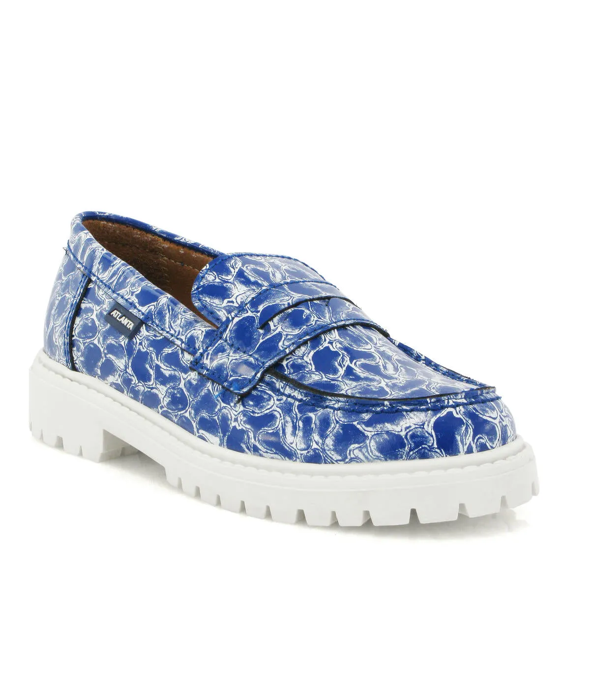 Aurea com Travessão - pele organza azul