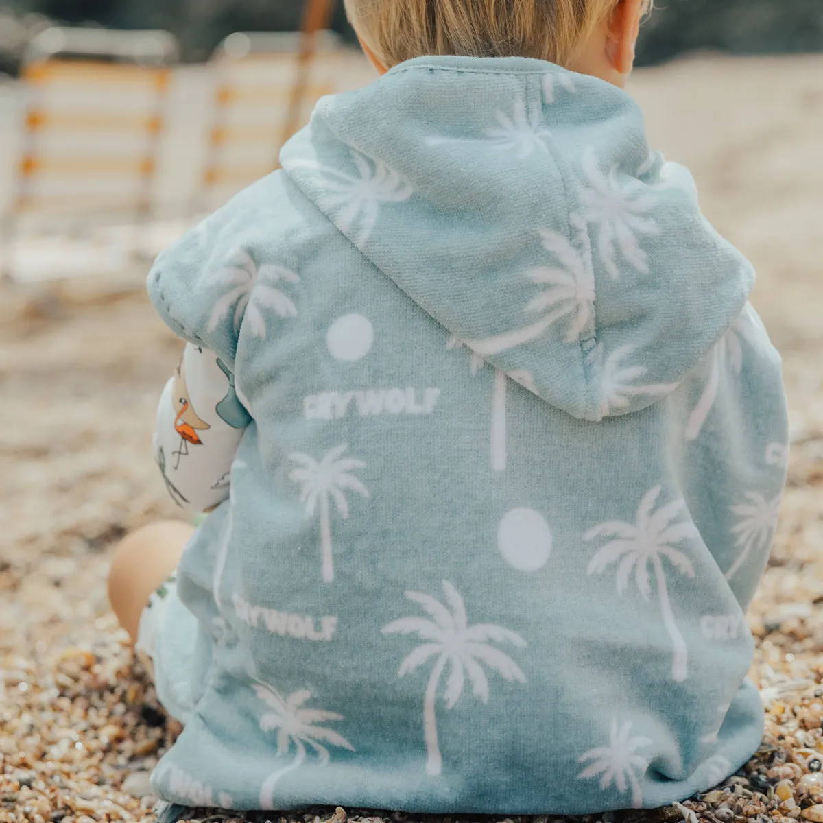 BABY HOODED TOWEL Pacific Blue