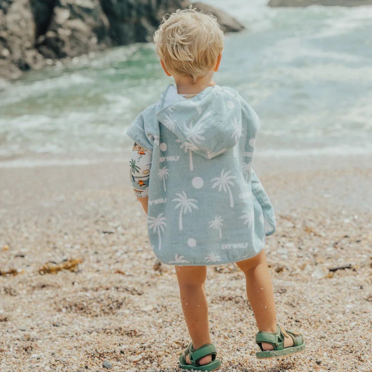 BABY HOODED TOWEL Pacific Blue