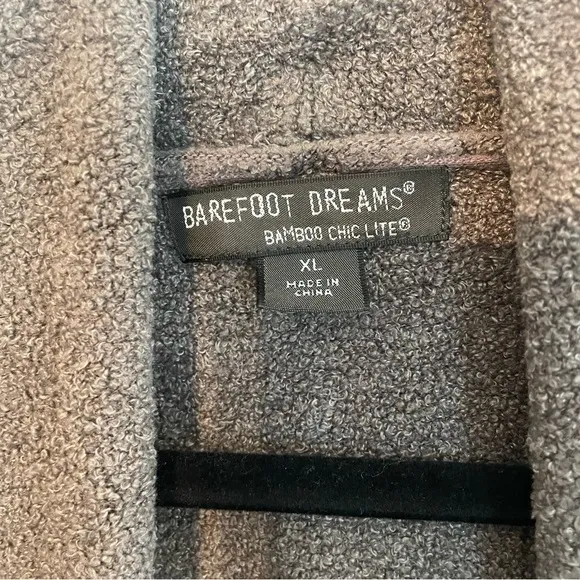 BAREFOOT DREAMS Bamboo Chic Lite Long Cardigan - Gray Size XL