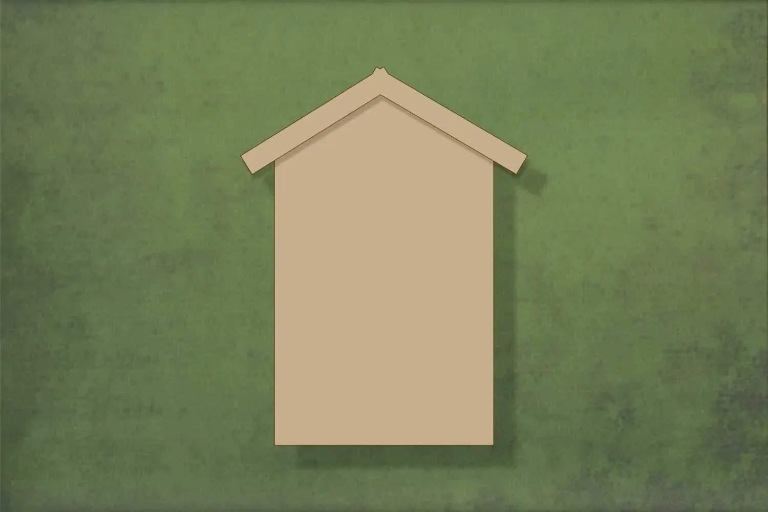 Beach hut wooden craft cut out - plywood