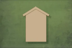 Beach hut wooden craft cut out - plywood