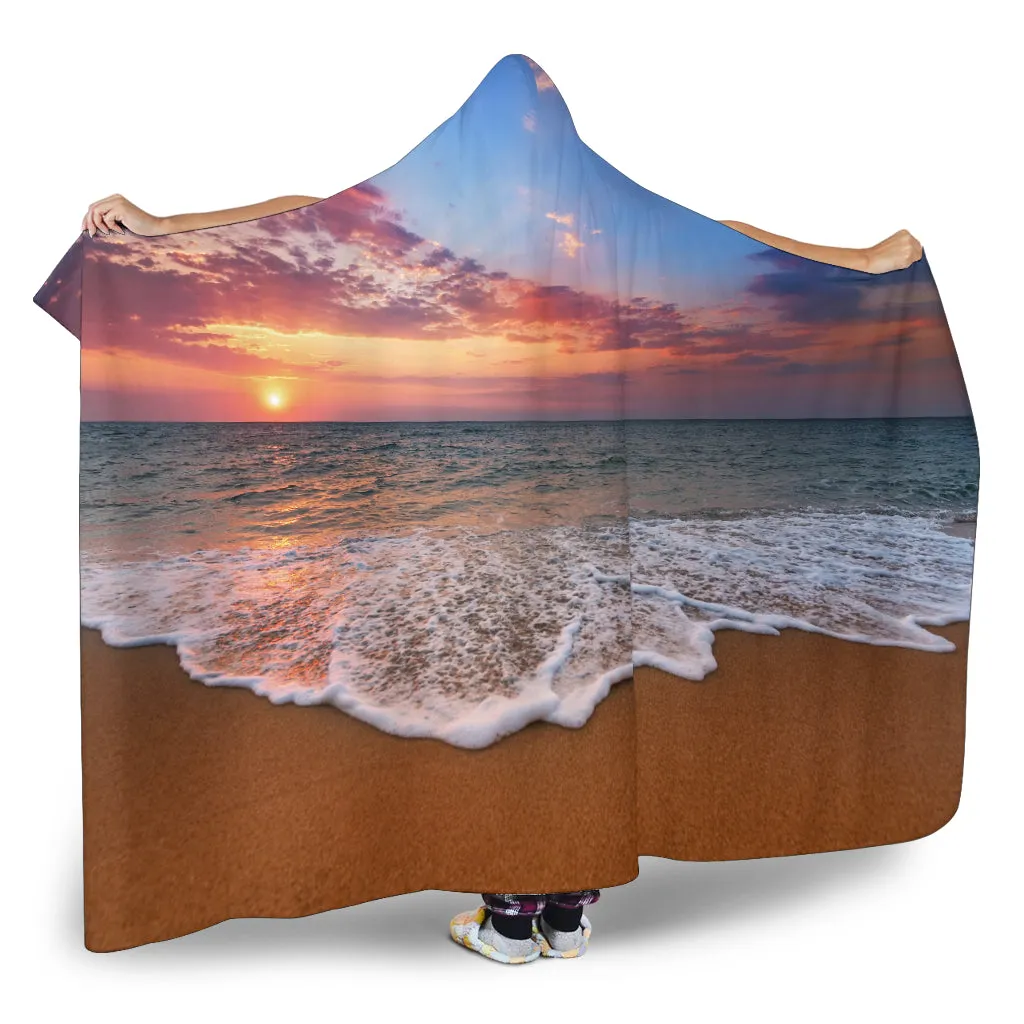 Beach Sunset Hooded Blanket - $79.99 - 89.99