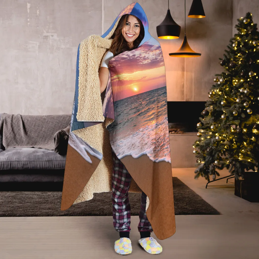 Beach Sunset Hooded Blanket - $79.99 - 89.99