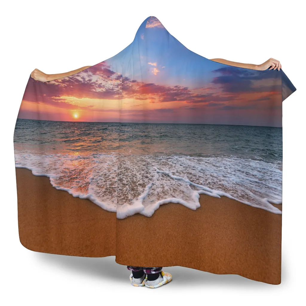 Beach Sunset Hooded Blanket - $79.99 - 89.99