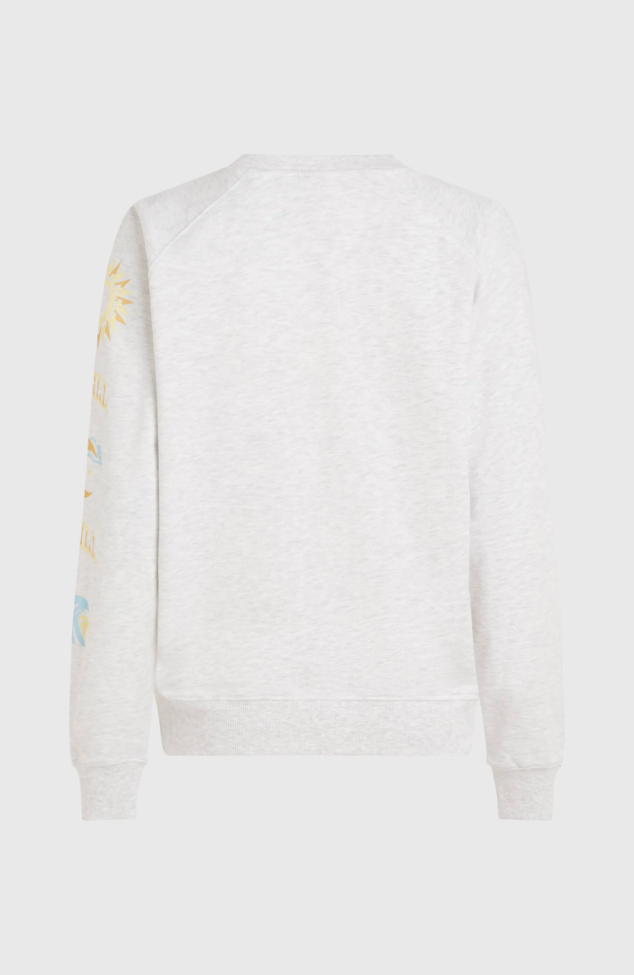Beach Vintage Crew Sweatshirt | White Melange