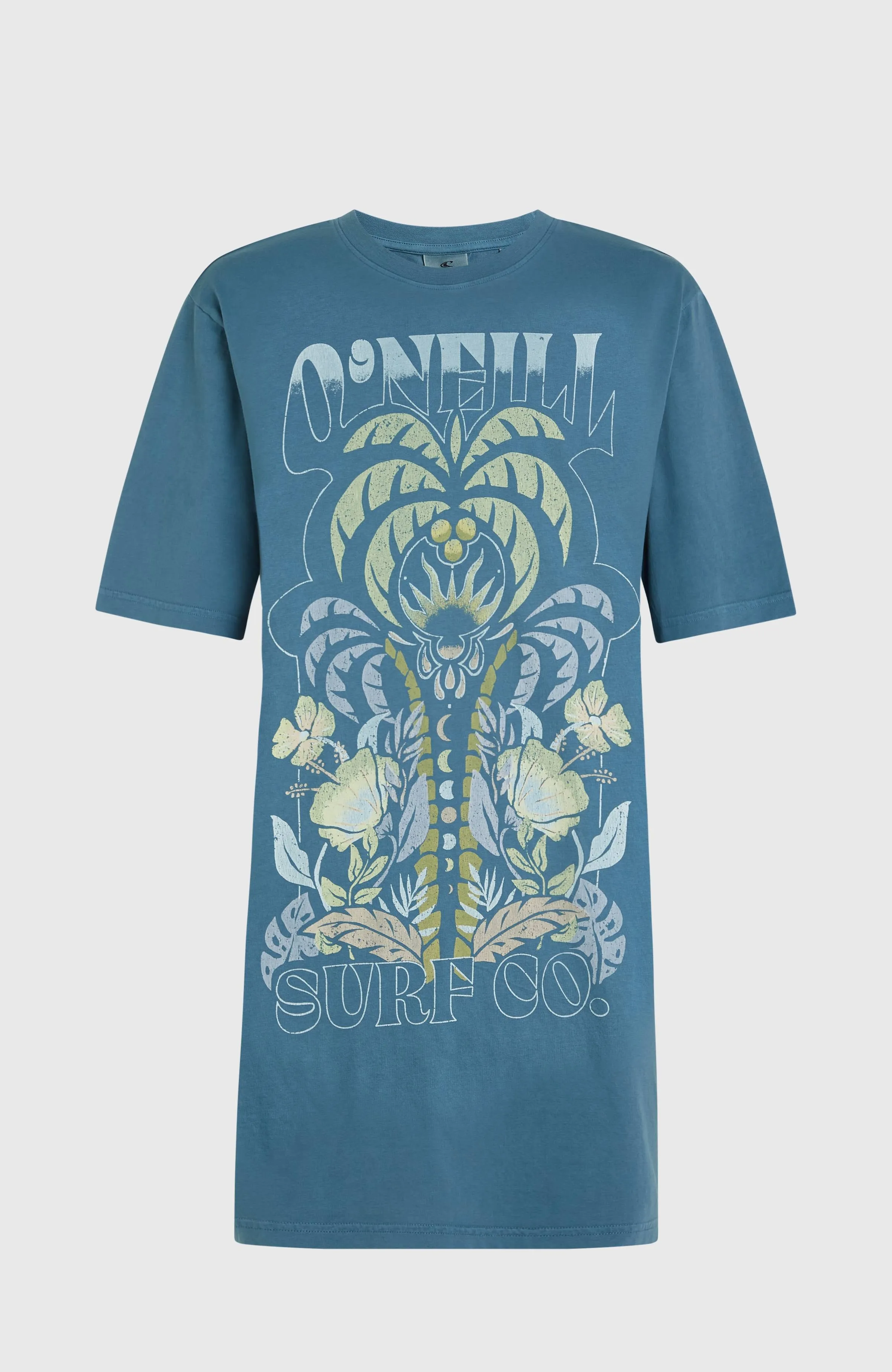 Beach Vintage T-Shirt-Kleid | Copen Blue