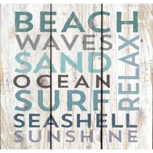 Beach Waves Pallet Wall Decor