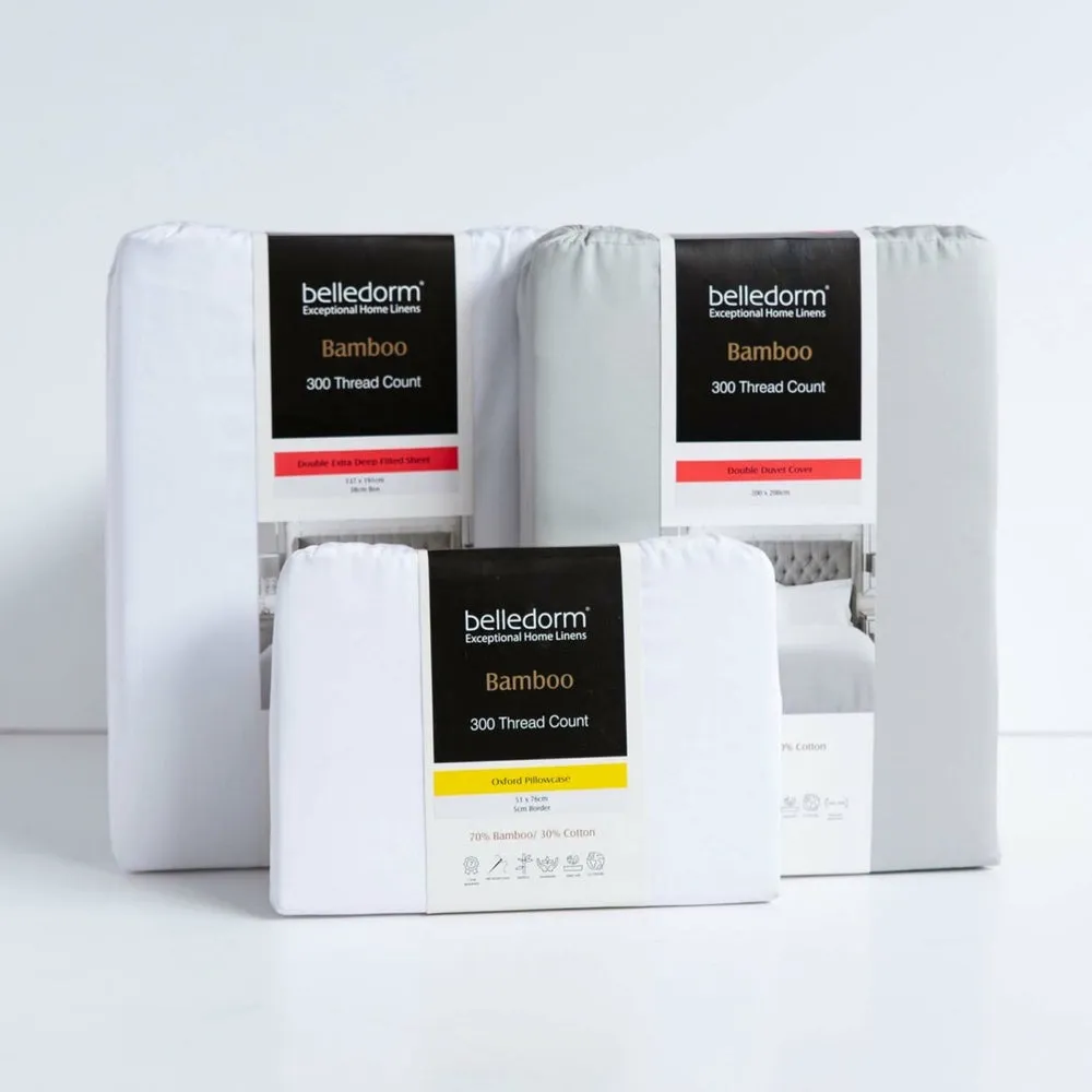 Belledorm 300TC Bamboo Sheets - White