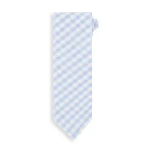 Boy's Tie -- Blue Soft Check