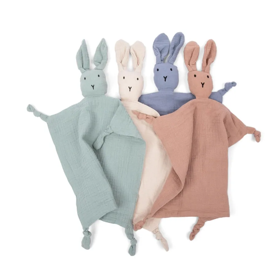 Bunny Lovey Blanket in Blue