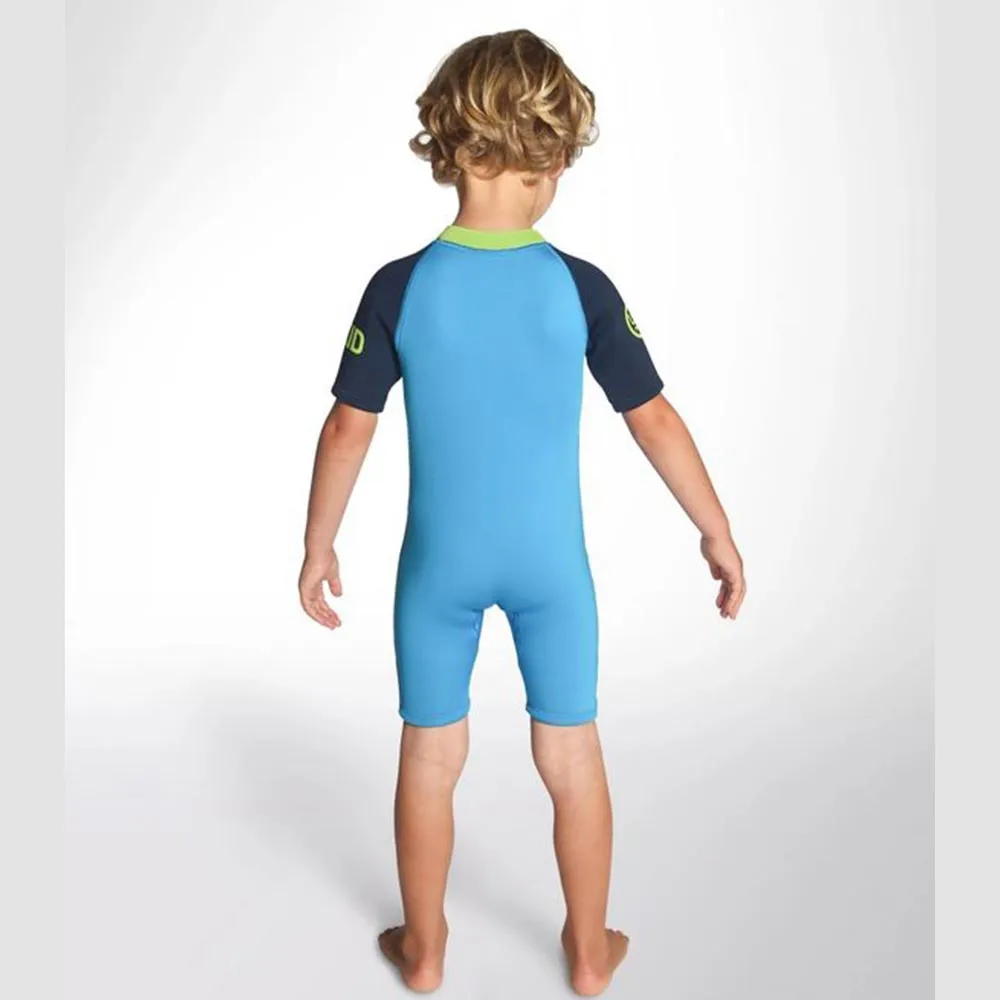 C Skins Baby C Kid Shortie Wetsuit - Cyan Navy Lime