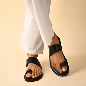 Capri Black Slippers For Men