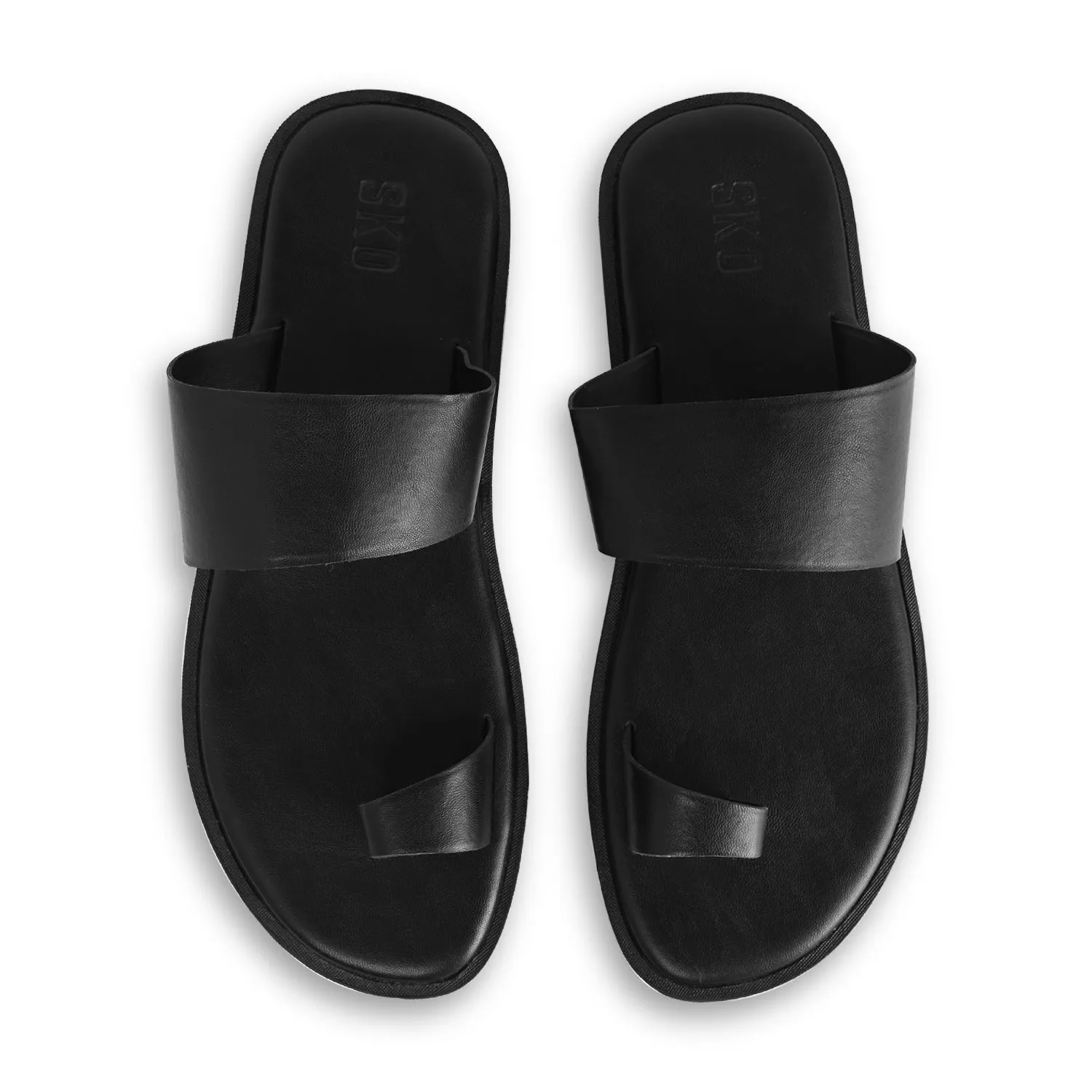 Capri Black Slippers For Men