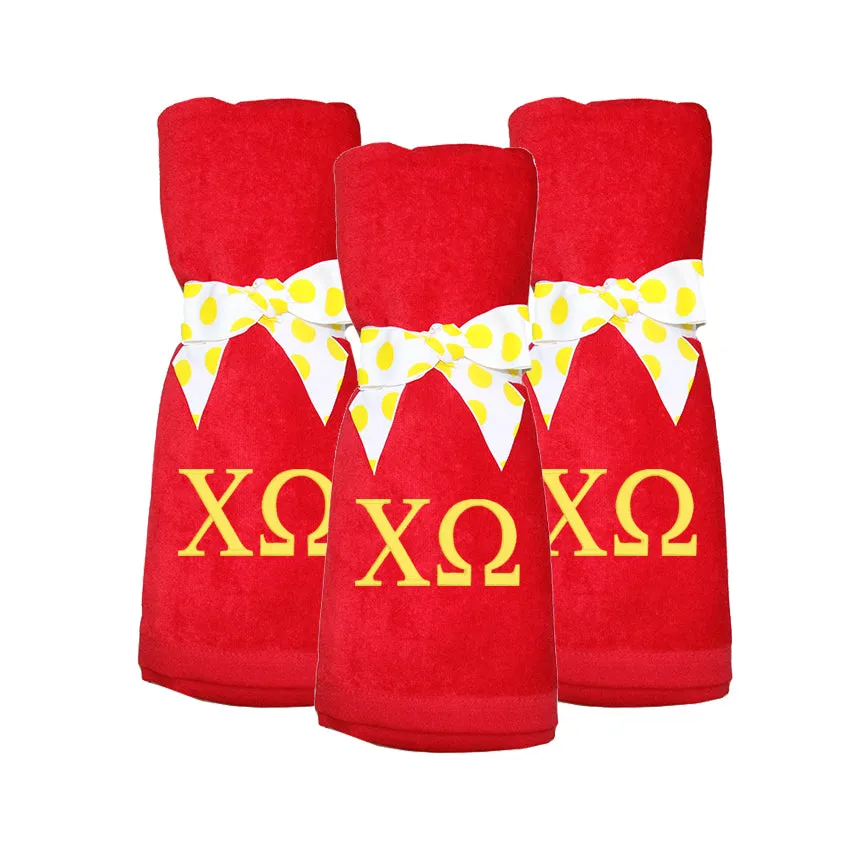 Chi Omega Beach Towel