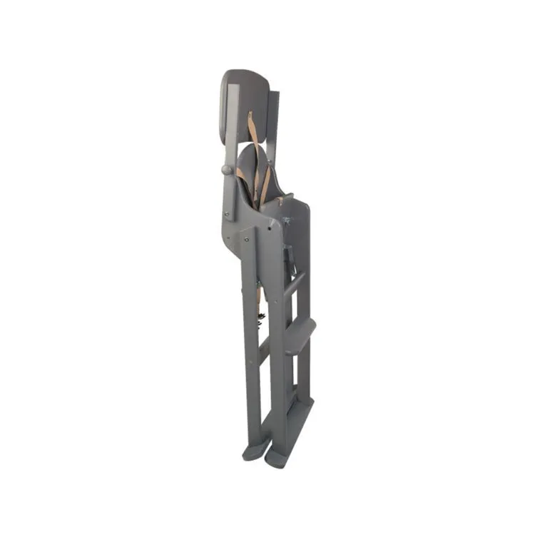 Classic Solid Eco Wood Space Saving | Easy Folding Highchair | 5 Point Harness | Dove Grey
