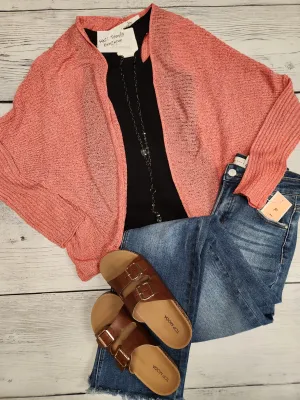 Coral Summer Cardigan